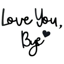Wooden Love You Bye Sign Home Decor - Boho Farmhouse Wall Art Decor for Stylish Living Room, Hallway Entryway, Wall Decor Door Sign Gift for Your Family Lovers