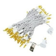 thumbnail image 3 of Novelty Lights Yellow 100 Light Incandescent Mini Christmas String Lights White Wire 50 Feet, 3 of 4