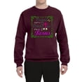 thumbnail image 2 of Wild Bobby, Raised On Sweet Tea & Jesus, Inspirational Christian, Unisex Crewneck Graphic Sweatshirt, Maroon, XX-Large, 2 of 5