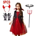 thumbnail image 4 of Disfraz de vampiro de Halloween para niños, vestido de fiesta para niñas, disfraz de Cosplay para niños, prendas de vestir para niños, fantasma del diablo, ropa de carnaval, 2024, 4 of 5