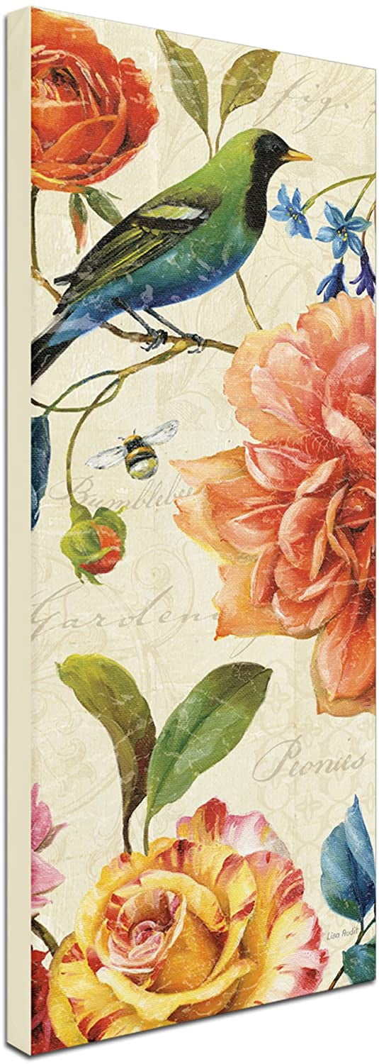 Trademark Fine Art "Rainbow Garden VI Cream" Canvas Art by Lisa Audit