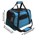 thumbnail image 2 of Portable Pet Travel Carrier, Lightweight Comfort Soft-Sided Dog Carrier Cat Carrier, Soft Ventilated Mesh Design Windows for Cats Puppy, 2 of 7