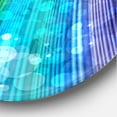 thumbnail image 3 of Designart 'Rainbow Effects Illustration ' Modern wall clock, 3 of 6
