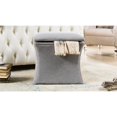 thumbnail image 3 of Holly Concaved Storage Ottoman Light Grey, 3 of 11