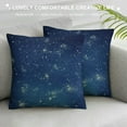 thumbnail image 3 of ARISTURING  Star Map Throw Pillow Cover City Light Constellation in Night Sky Decorative Pillow Case Standard Square Cushion Cover for Sofa Bedroom Men Women, 3 of 5