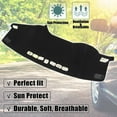 thumbnail image 6 of Unique Bargains Suede Dashboard Cover Mat Protector Carpet Car Non-Slip Mat Carpet for Hyundai Sonata 9 2015-2018 Black, 6 of 6