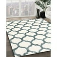 thumbnail image 3 of Ahgly Company Machine Washable Indoor Round Contemporary Dark Goldray Area Rugs, 4' Round, 3 of 7