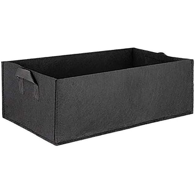 Bolsas rectangulares de fieltro para cultivo de verduras JINMJMXG 60*30*20cm Negro