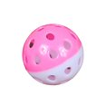thumbnail image 2 of Flmtop Plastic Puppy Cat Round Play Ball with Bell Pounce Chase Rattle Pet Chew Toys, 2 of 8