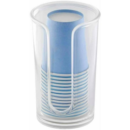 Interdesign Clarity Disposable Paper Cup Dispenser For Bathroom