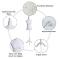 thumbnail image 6 of Ktaxon Female Mannequin Torso Clothing Dress Form Display Sewing Mannequin W/ Tripod Stand, 6 of 8