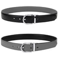 thumbnail image 2 of Falari Reversible Buckle Fashion Genuine Leather Belt For Women Youth Kids Girl and Boy, 2 of 6