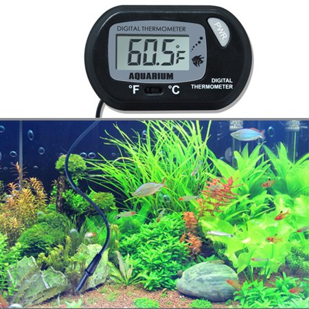 Practical Digital LCD Screen Sensor Aquarium Water Thermometer Controller Wired Fish Tank Temperature (Best Aquarium Temperature Controller)