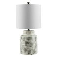 thumbnail image 2 of SAFAVIEH Branko 19 in. Stripe Textured Ceramic Table Lamp, Grey, 2 of 4