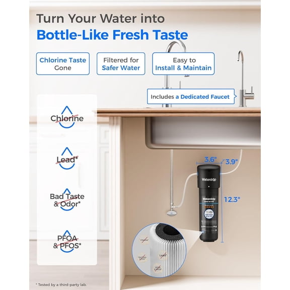 10UB Under Sink Water Filter with Faucet