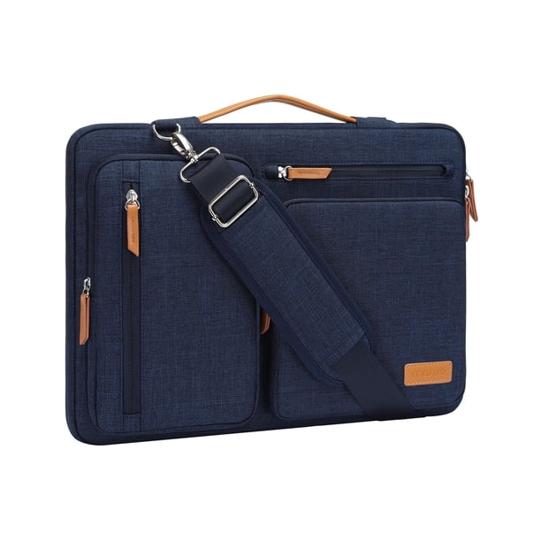 Bolso de hombro para portátil MOSISO 360 Protective 13-13.3 pulgadas, azul marino