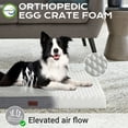 thumbnail image 4 of Ophanie Orthopedic Dog Bed for Large Dogs with Removable Washable Cover, Non-Slip Bottom & Waterproof Liner, Suitable for Crates, 35"x22"x3.5", Gray, 4 of 10
