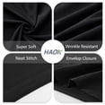 thumbnail image 3 of HAOK Solid Print Pillow Cases, King, Black, 2-Pieces, 3 of 5