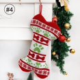 thumbnail image 4 of Ganfancp Nueva Navidad Pet Stocking Knitting Christmas Decorating Stocking Gift Stocking Ofertas de La Semana 2*Calcetines de Caramelo de Navidad, 4 of 6