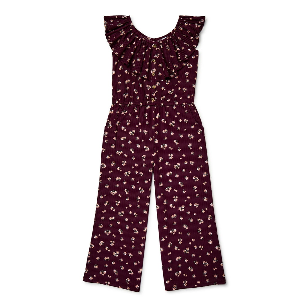 Justice Justice Girls Short Sleeve Flounce Jumpsuit, Sizes 518 Plus