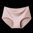 thumbnail image 2 of Monfince Women Ice Silk Seamless Briefs Comfortable Mid-waist Underpant Pantie All-inclusive Hip Breathable Cotton Crotch Briefs, 2 of 5