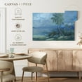 thumbnail image 5 of Elephant Stock Nebulous Palms Daybreak Wall Art - Horizontal Canvas Wall Art - Living Room Wall Decor - Beach Canvas - Blue And Green Decor By Paul Brent - 48" x 32", 5 of 8