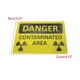 thumbnail image 2 of High Visibility Metal Patches Nuclear Radiation Warning Sign Effectively Identify Hazards Durable and Easy to Install, 2 of 5