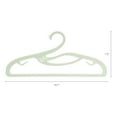 thumbnail image 2 of Unique Bargains Plastic Non-Slip Hangers Durable Clothes Hangers 10 Pcs Green, 2 of 6