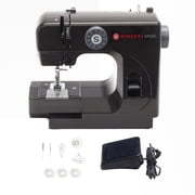 SINGER M1000 Mending Machine (Black) Compact, Lightweight & Portable With LED Light | 4 Built in stitches delivers 32 Stitch Applications | Great for Light to Medium Weight Fabrics & Repairs