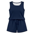 thumbnail image 3 of WAYUTE Shorts Sets Women 2 Piece Outfits Summer Solid Color Vest Tank Top and Shorts Sports Athletic Breathable Casual Wear, 3 of 3