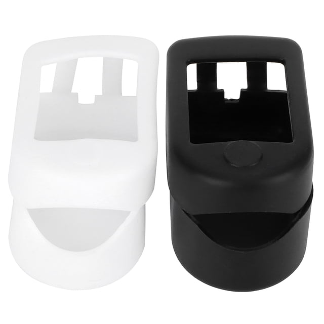 Estuche para oxímetro Cubierta de pulso para la yema del dedo Oxímetro Protector de silicona Resistente al desgaste Hogar para viajes Casa(Black+white) Hogar Octpeak NO