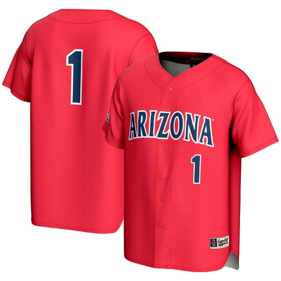 Men's GameDay Greats #1 Red Arizona Wildcats Lightweight Baseball Fashion Jersey