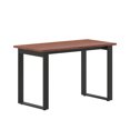 thumbnail image 2 of BizChair Commercial 48x24 Conference Table with 1" Thick Double Sided Laminate Table Top with PVC Edging and Heavy Duty U-Frame Steel Base, Walnut, 2 of 11