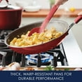 thumbnail image 5 of Rachael Ray Cook + Create12.5" Nonstick Frying Pan, Red, 5 of 10
