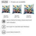 thumbnail image 4 of PhooArto Floral Watercolor Painting Set of 2 Throw Pillow Covers Cases - 16" x 16" Square Decorative Cushion Covers for Sofa Couch Bed Home Decoration, 4 of 7