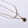 thumbnail image 4 of Collar De Conchas Nacaradas De Dos Pisos De Metal Vintage Para Mujer, Regalo De Joyería Para Mujer, Collar Creativo Ligero Para Mujer Para Cumpleaños Y Vacaciones sonducket AP005563-00, 4 of 6