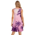 thumbnail image 4 of WILLBEST Vestidos Floreados Para Mujer Vestido Playero Elegante De Verano De Color Liso A La Moda Para Mujer, Largo Medio, Cuello Redondo, Sin Mangas 1916, 4 of 4