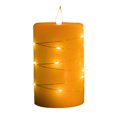 SOONHUA Luminara Flameless Candles Flickering, 3pcs Flickering