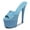 13-BLUE, variant on 181 Series 16.5cm Heel 7cm Platform 2021 Summer New Leather Fish Toe Shoes Women High Heels Sexy Platform Sandals LFD