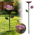 thumbnail image 1 of Tong Outdoor Garden Bird Bath & Feeding Station Stake Feeder & Waterer, 1 of 6