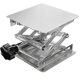 thumbnail image 1 of Laboratory Manual Stainless Steel Lifting Table 100x100mm Small Lifting Platform (1pcs, Silver), 1 of 4
