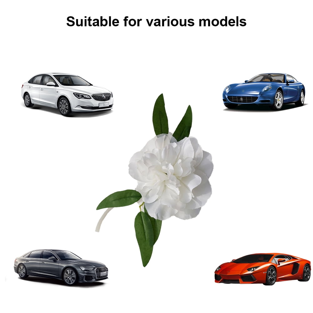 Heldig 222155-3 Wedding Car Decoration Flowers Garlands, Artificial Flower White, 1.6 Mt