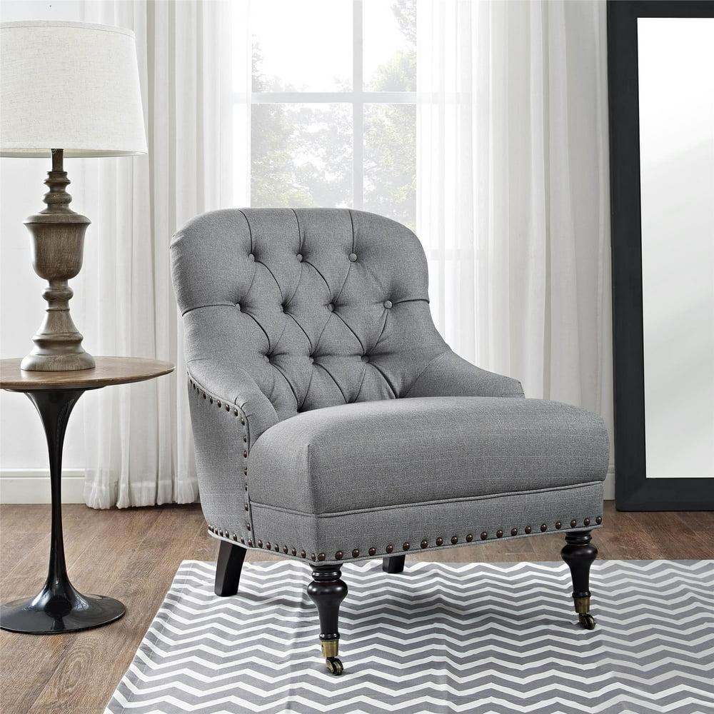 Better Homes and Gardens Accent Chair, Multiple Colors lightgray