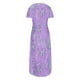 thumbnail image 4 of Vestidos de Verano de Mujer Casual Cuello Redondo Bolsillos de Manga Corta Impresión Vestido Largo, Vestido Ligero de Poliéster para Diario, Fiesta Y Primavera, 4 of 6
