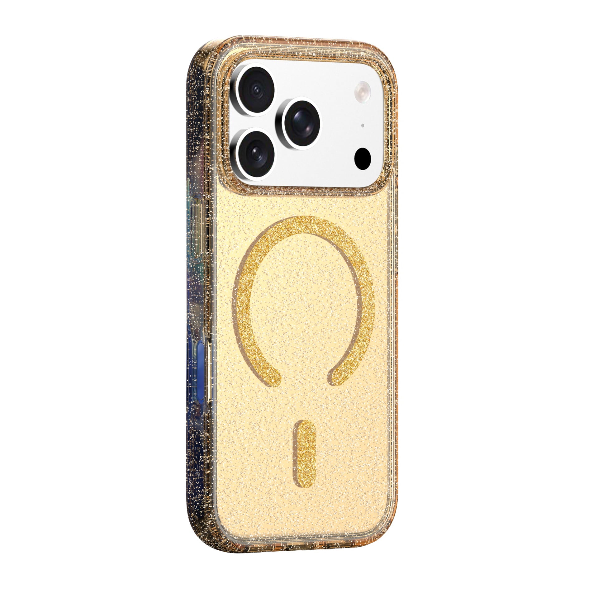 Glitter Shine LumiMag Color Case for iPhone 17 Pro - Gold