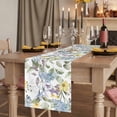 thumbnail image 2 of Table Runners 36 Inches Long Dress Scarves, Vintage Spring Floral Farmhouse Kitchen/Dining Table Runner, Short Coffee Tablerunners, Farmhouse Flowers Watercolor 13x36 Inch, 2 of 9