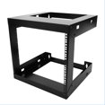 thumbnail image 1 of RAISING ELECTRONICS 9U Wall Mount Open Frame 19inch Server Equipment Rack Threaded 15 inch Depth Black (9U), 1 of 4