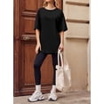 thumbnail image 2 of Womens Oversized T Shirts Loose Fit Crewneck Short Sleeve Tee Summer Tops for Women, 2 of 5