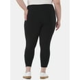 thumbnail image 4 of Terra & Sky Women's Plus Size Capri Ladder Legging, Sizes 0X-5X, 4 of 5