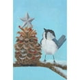 thumbnail image 3 of Popp, Grace 13x18 Black Modern Framed Museum Art Print Titled - Chickadee Christmas Collection D, 3 of 5